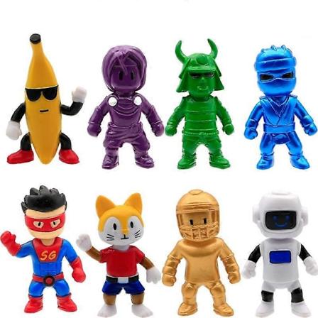 2024 Stumble Guys Actionfigur Kawaii Anime PVC Spilmodel Statuesæt Multiplayer Type Samling Børnefødselsdagsgave Legetøj A140