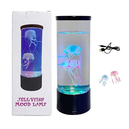 Led Jellyfish Lampe Desktop Fantasy Natlampe Dekorationer Til Stue