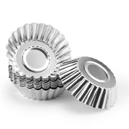 10 stk. æggetærte kageforme, rund æggetærteform