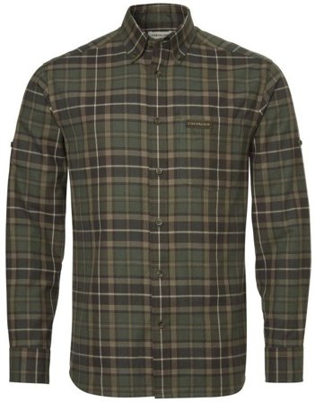 Chevalier M's Teal Light Flannel Shirt Hemlock Green Checked