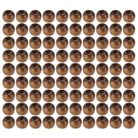 Puuphelmet 10mm - Paketti 500 - DIY Makrame-rannekorut & kaulakorut