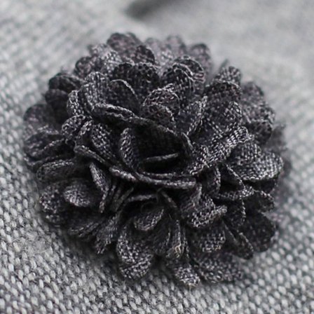 Flor de Lapela Sal & Pimenta para homens - Flores de lapela