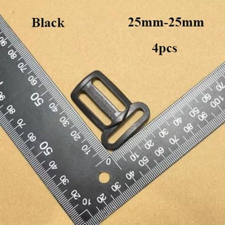 4 stk Tri Glide Slider Ladder Låsespænder SORT 25MM-25MM
