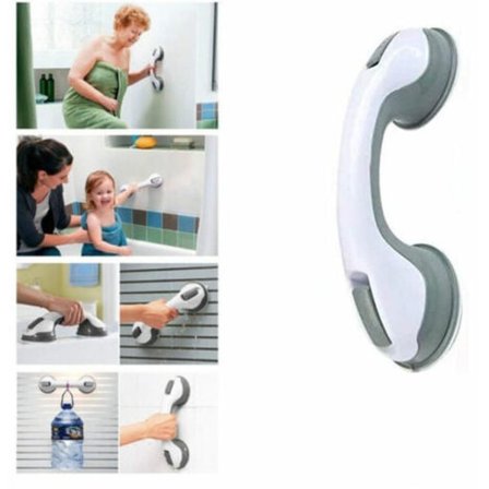Håndtak med sugekopp, mobilt håndtak, sikkerhetshåndtak, baderomskonsoll, dusjhåndtak, sikkerhetshåndtak for dusjrom, skap, glassdør