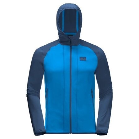 Jack Wolfskin Men's Hydro Hooded Light Jacket Men Mid layer tops Blue S