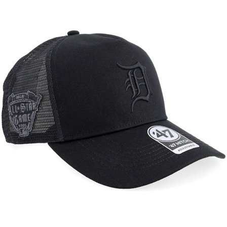 47 Brand - MLB Svart trucker Caps - Hatstore Exclusive x Detroit Tigers Coop ASG Sure Shot Mesh Hitch Black Trucker @ Hatstore