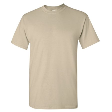 Gildan Mens Ultra Cotton Kortärmad T-shirt L Sand