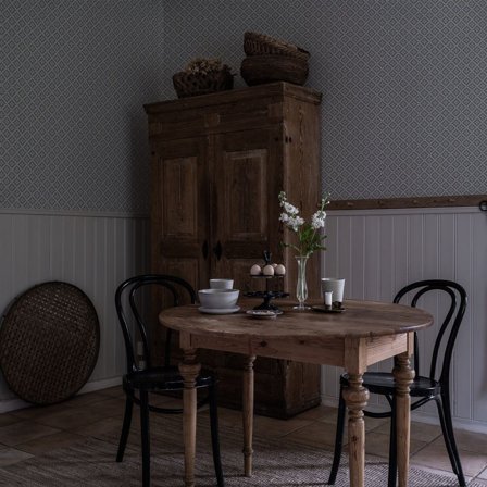 Duro Ingrid 516-04 Tapet Gammelsvenska Klassiker 1850-1950 Blå, Färg & tapeter