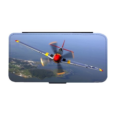 P-51 Mustang Jaktbombplan Samsung Galaxy S25 Ultra Flip Mobilfodral