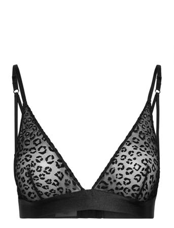 Wild Polish Mesh Bralette Lingerie Bras & Tops Soft Bras Triangle Bras Svart Understatement Underwear