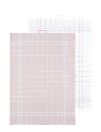 Noble House Kitchen Towel Hanna Classic 2-P - Pink - 50X70CM x 38