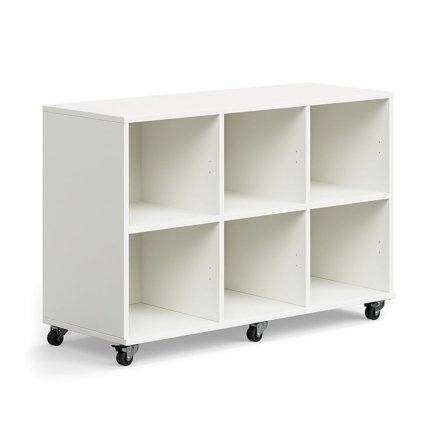 Kommode CASPER, 6 rom, hvit