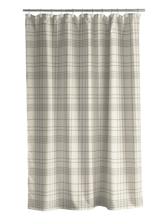 Södahl | Badeforhæng 180X200 Tartan Offwhite | 180X200CM x 200