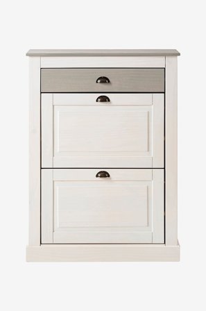 Loft24 - Skoskab med 2 klapper Toby - Hvid - Skoskabe - Fra Homeroom