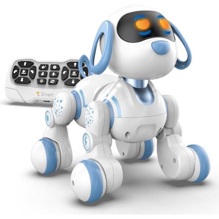 Programmerbar fjernbetjening robot kat robot hund til børn, interaktiv robot hund robot kat, RC robot med berøringssensor, LED-øjne, dans og musik