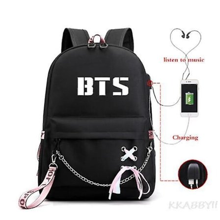 Kpop Grupper Rygsæk USB Opladning Vandtæt Business Skoletaske Teenagere Laptop Rejse Rygsæk Mochila Skoletaske