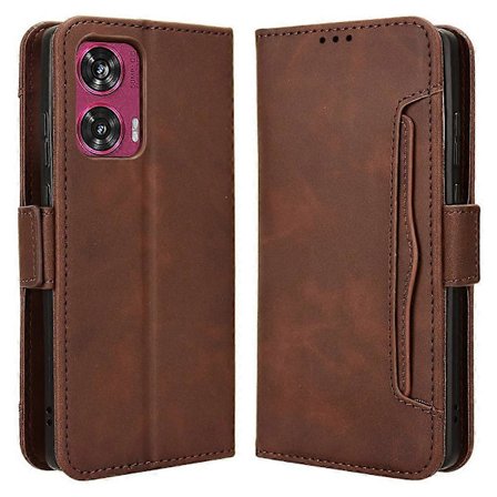 För Motorola Edge 50 Fusion 5G Fodral Multipla Korthållare Läder Flip Telefonfodral