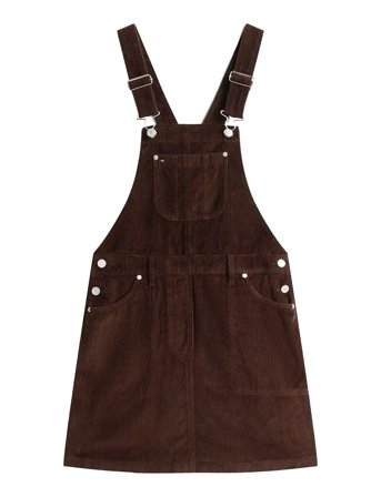 Tommy Jeans | Tjw Script Cord Dungarees Dress | XS