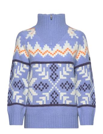 Amelia Knit Sport Women Sport Clothing Sport Sweat-shirts & Hoodies Sport Knitwear Blue Kari Traa