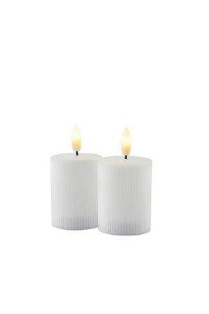 Sirius Smilla Mini LED Stearinlys 2 stk. Ø5xH6,5cm Hvid, Tøj & Bolig, Lys & Lamper, Led Lys