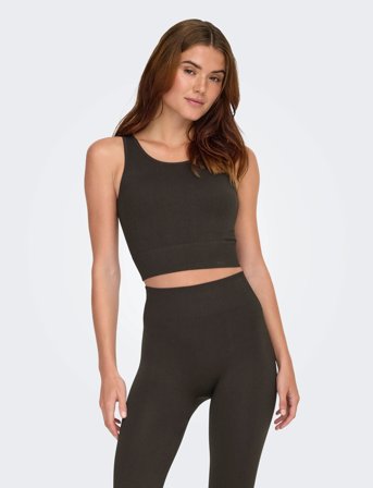 Only Play Onpjaia Life Un Sl Seam Short Top Noos - Brown - M/L