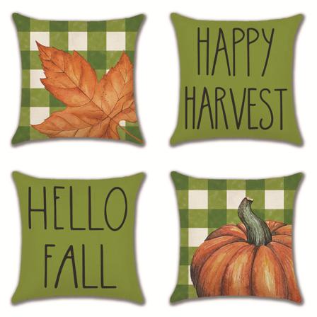 Høst putetrekk 18x18 tommer høst ornament Thanksgiving høst(1#)