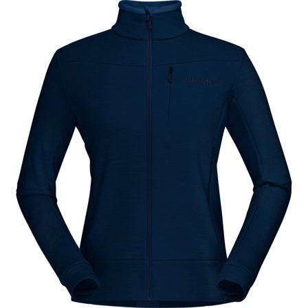 Norrøna Women's Falketind Warmwool2 Stretch Jacket Women Mid layer tops Blue L
