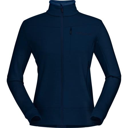 Norrøna Women's Falketind Warmwool2 Stretch Jacket Women Mid layer tops Blue M