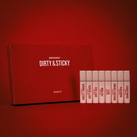 BORNTOSTANDOUT Dirty & Sticky Discovery Kit 8 x 2 ml, Parfumer & Dufte, Nicheparfumer, Discovery Set