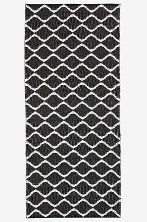 Horredsmattan - Wave matto 70 x 300 cm - Musta - Muovimatot - 70X300 - - Homeroom