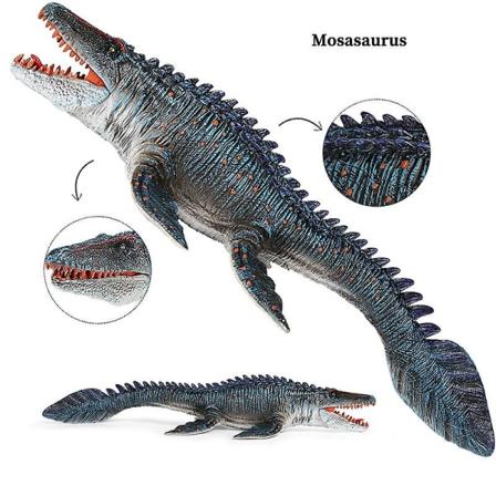 Realistisk stor Mosasaurus-modell Livaktig dinosaurmodell Figur Playset Utdanningsleker