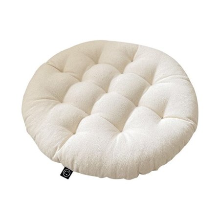 Stoldyna i vit färg - Mått: 40x40x6cm