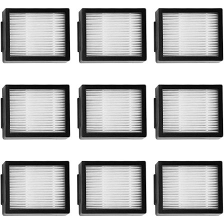 Filterset för Roomba E5/i7 iRobot Ersättningsfilter Roomba E5 E6 i7 i7+ Plus Ersättning för 9 HEPA-filter
