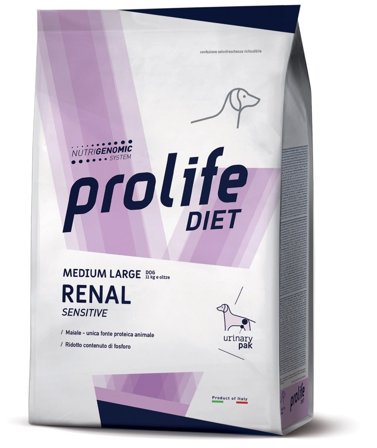 Prolife Dog Diet Renal Sensitive Cibo Secco Per Cani Taglia