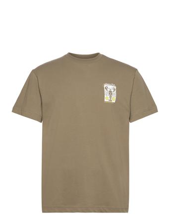 Beat Lobster Lemon T-shirts Short-sleeved Kakigrønn Libertine-Libertine*Betinget Tilbud