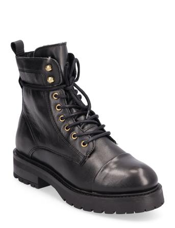 Jana Wool Shoes Boots Ankle Boots Laced Boots Sort Pavement