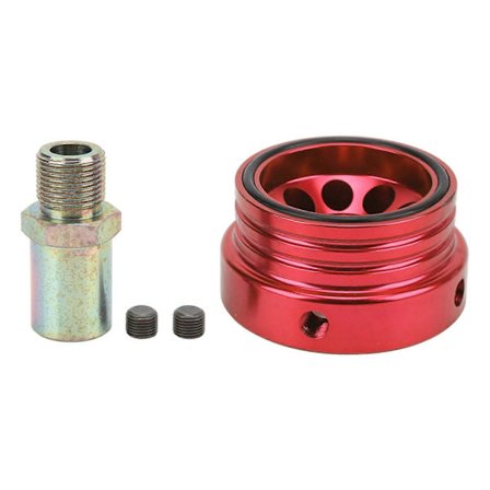 Professionel Oliefilterplade Oliesandwichpladeadapter Biltilbehør til GT86 2017+ Rød