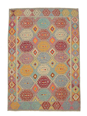 Kilim Afgan Old Style Dywan 207X288 Wełna