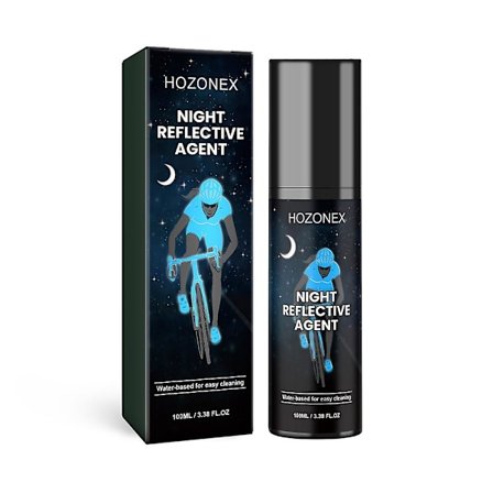 Nattreflekterende spray for utendørs sikkerhet, refleks for å forhindre ulykker, sykling, løping