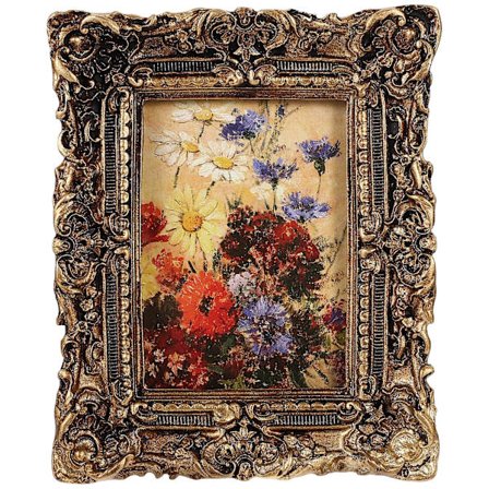 Retro foto ram antik foto ram skrivbord vägg hängande europeisk stil foto ram (12.00X10.00X1.50CM, som visas på bilden)