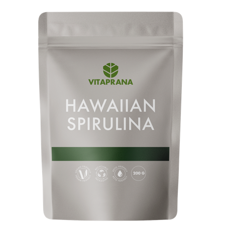 Superfood Vitaprana Spirulina pulver Hawaiian 200 g - Bodyman.dk