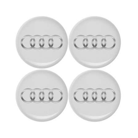 4 stk. 65 mm hjulkapsel klistermærker bil emblem badge dekoration til Audi S RS A3 A4 B8 8P 8V Horizon C7 A5 Q5 B7 B9 Q7 A1 A7