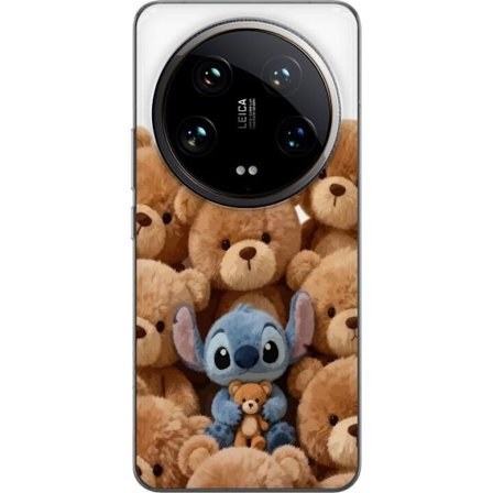 Kompatibel Mobilcover til Xiaomi Xiaomi 14 Ultra Sød og sikker illustration med Stitch omgivet af bamser, der skaber en varm og legende følelse for