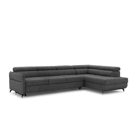 Elarias Maxi hörnsoffa med sovfunktion för delfiner och sängkläder | Färg: Grafit