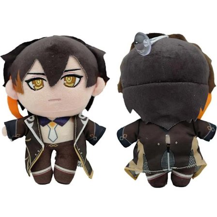 25cm Game Genshin Black Cat Fluffy Impact Wanderer Pet Plush Toys Scaramouche Cat Cosplay Doll Soft Stuffed Pillow Gift For Kids