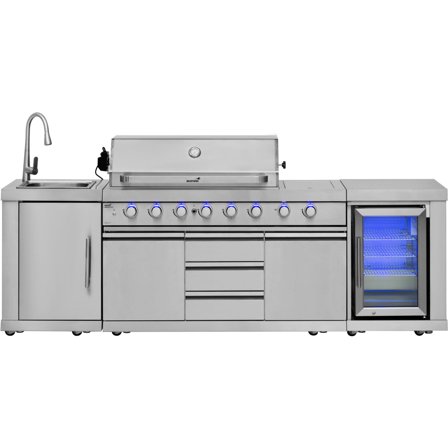 Mustang Utekök Ametist 6+2 Rostfritt stål | Utematlagning > Utekök | Bagaren och Kocken