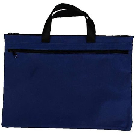 Bærbar Canvas Aktetaske A4 Lynlås Taske