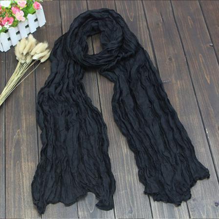 Kvinnor Bomull Linne Vanlig Wideshawl Headwrap Scarf