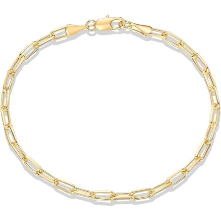 Justerbart armbånd til damer i papirclips/kæde/Figaro-kædestil