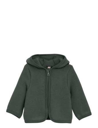 Jacket Ears Wool Fleece Green Huttelihut